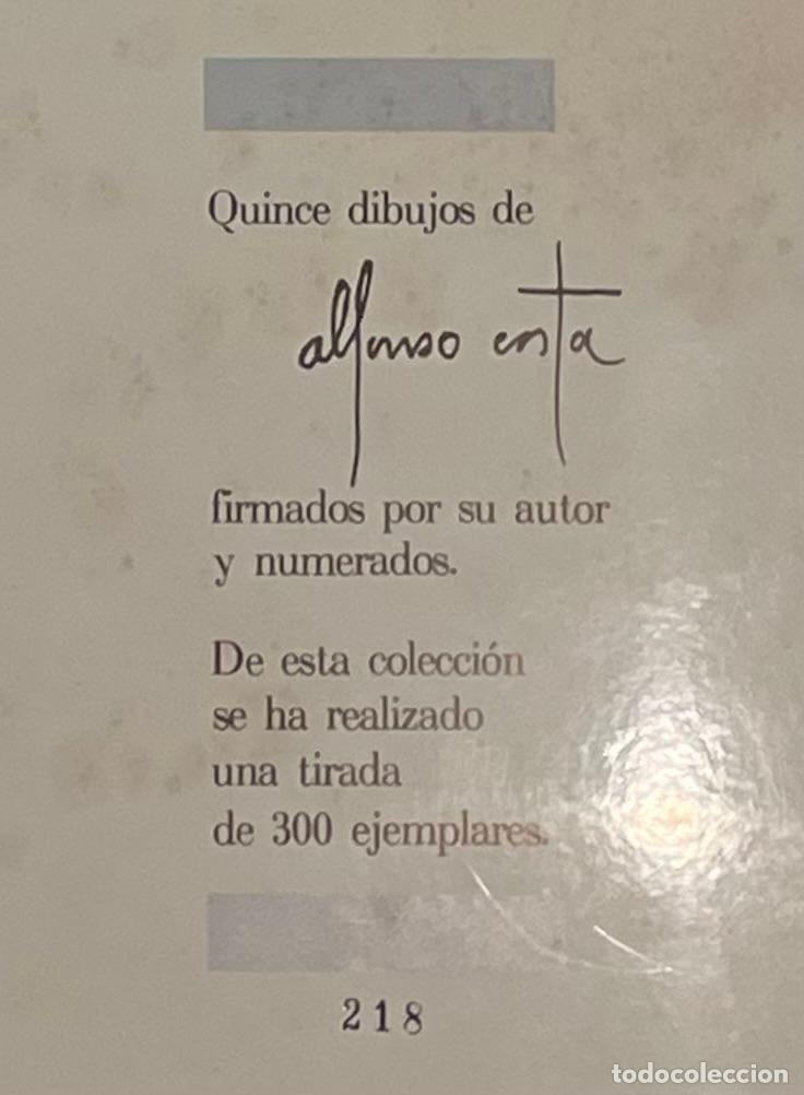 Art: Carpeta de dibujos (grabados) del artista gallego Alfonso Costa (1943), n&ordm; 218 de una tirada de 300