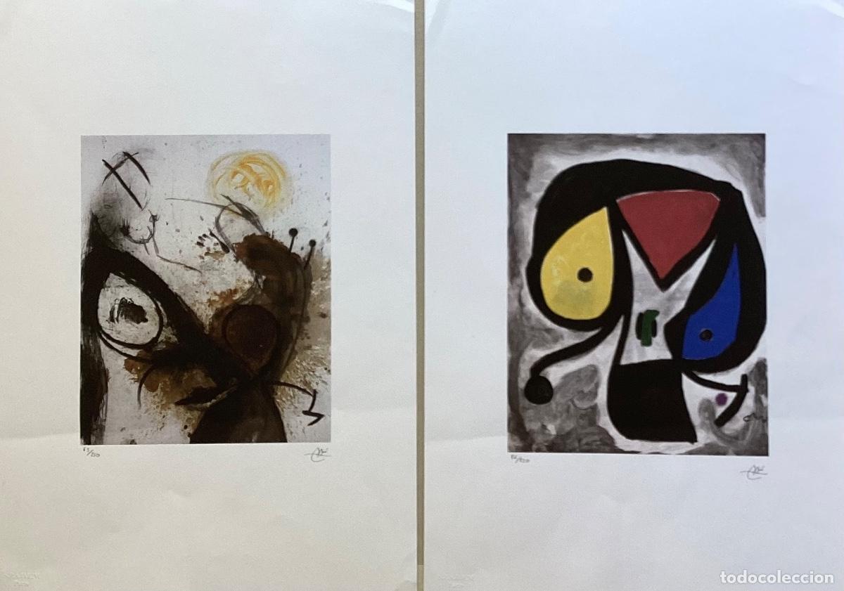 Arte: 2 litograf&iacute;as de Joan Miro, edicion limitada