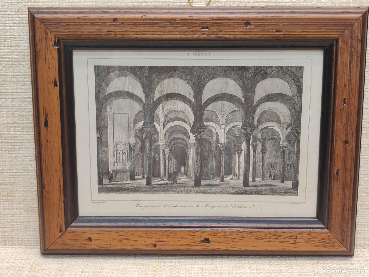 Arte: Mezquita de Cordoba, Lemaitre. L&acute;Univers Pittoresque. Espagne. 1844. Cuadro.