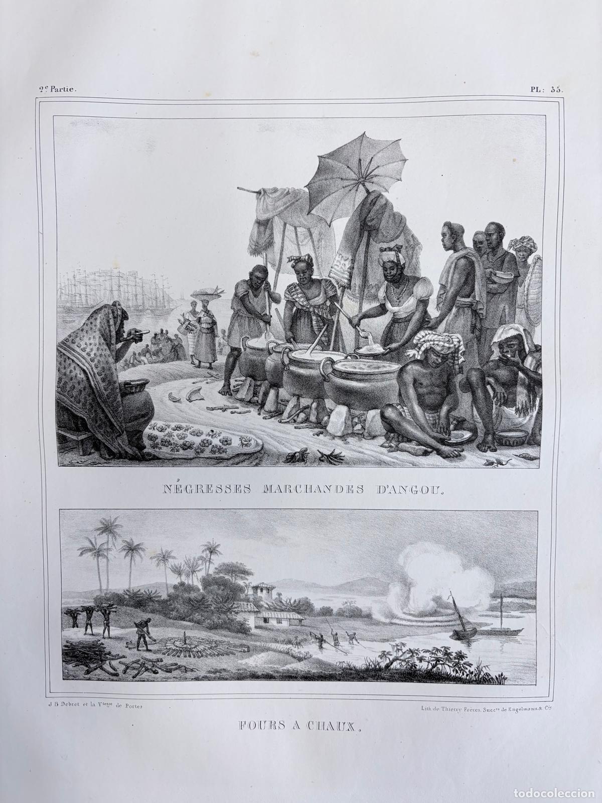 Arte: GRABADO VENDEDORAS DE ANG&Uacute;, HORNOS DE CAL Y TIPOS POPULARES DEL BRASIL IMPERIAL, CA. 1835