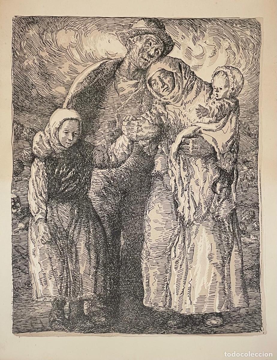 Arte: Alfonso Castelao, &rdquo;Desconsolo&rdquo;, Grabado litogr&aacute;fico , edici&oacute;n del a&ntilde;o 1976 del Museo de Pontevedra.