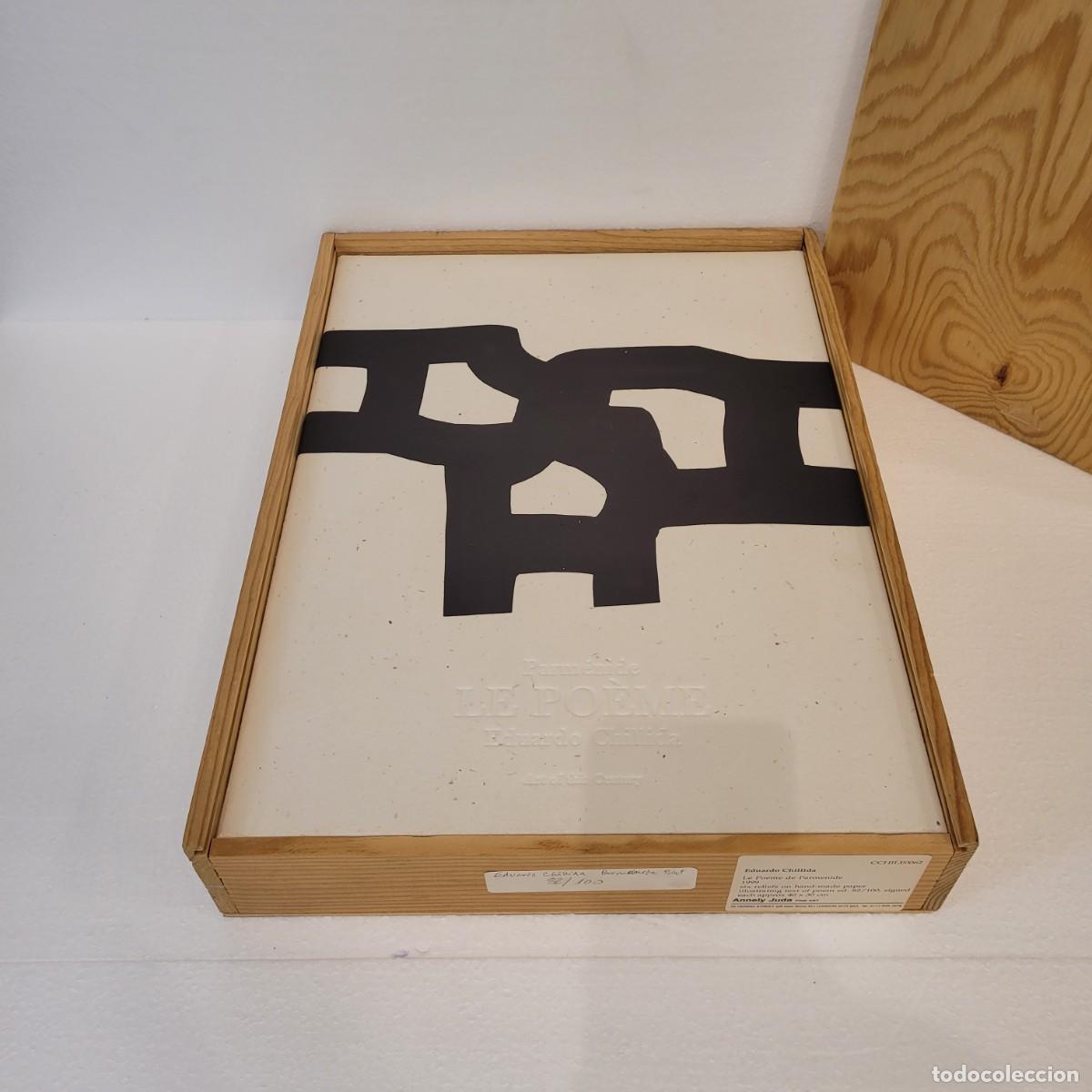 Arte: Eduardo Chillida &ldquo;Parmenide le po&eacute;me&rdquo; libro 6 grabados blanco impresos en huecograbado 82/100