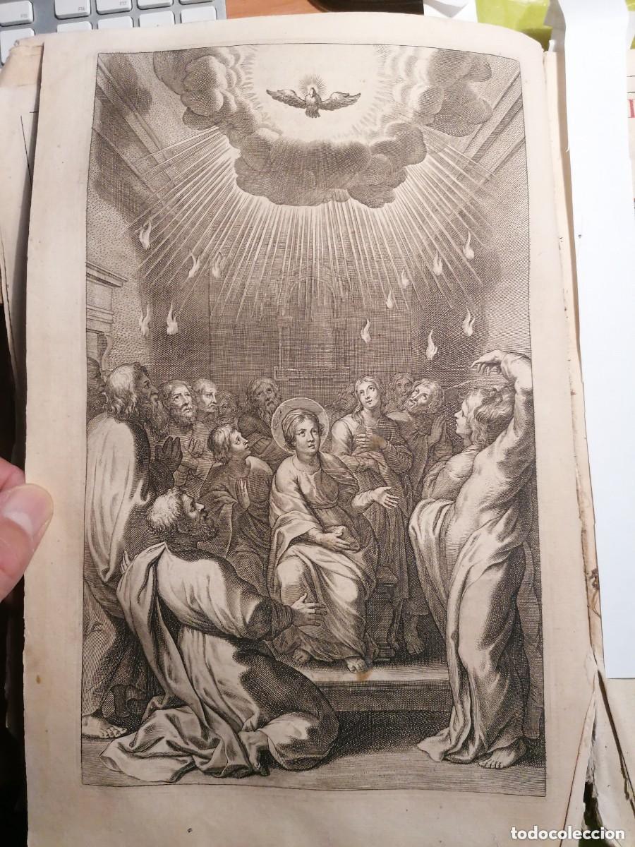 Arte: Venida Espiritu Santo, Grabado Rubens 1640 - Foto 1