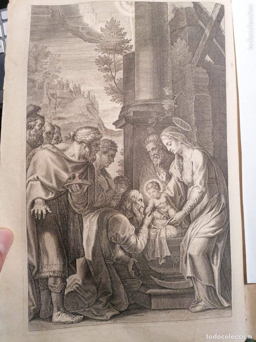 Arte: Adoraci&oacute;n de los Reyes magos, Grabado Rubens 1640