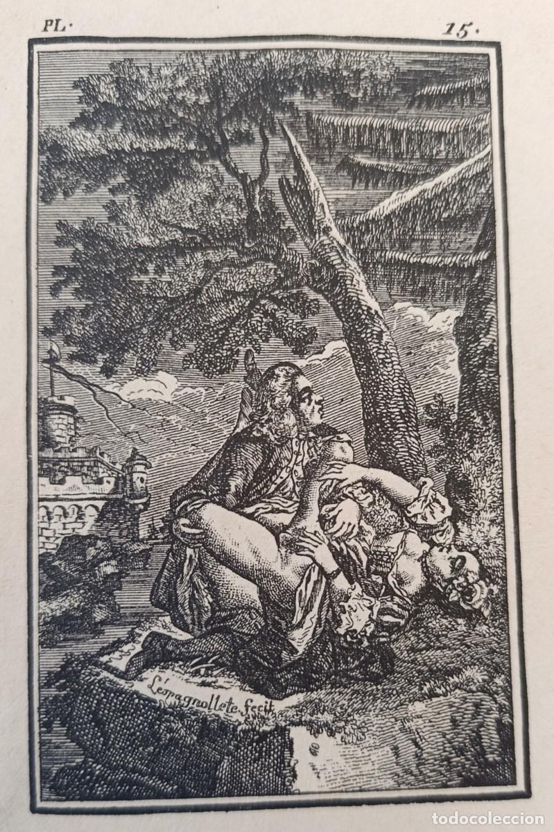 Arte: GRABADO ORIGINAL ER&Oacute;TICO. L'ACADEMIE DES DAMES. NICOL&Aacute;S CHORIER. 1770. PLANCHA 15.