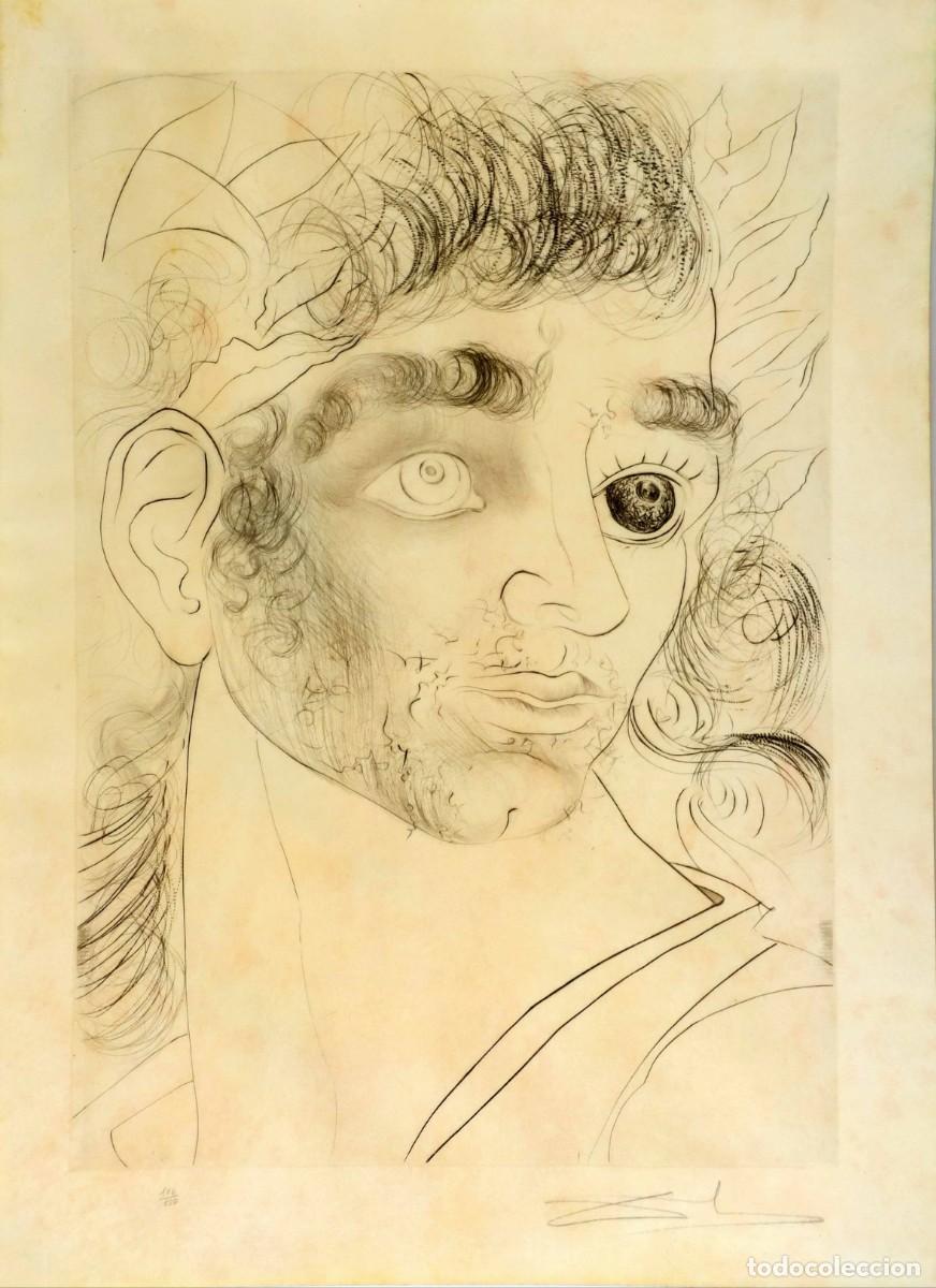 Arte: Salvador Dal&iacute; original leather etching &rdquo;Alexander the great&rdquo;