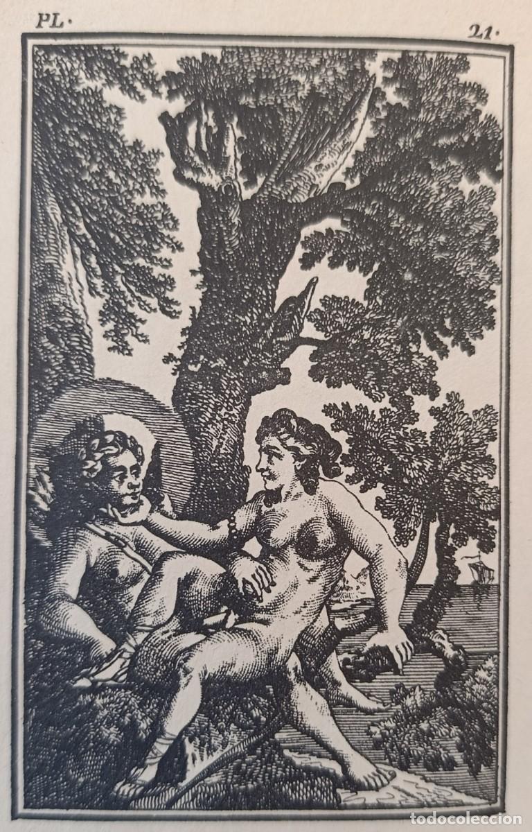 Arte: GRABADO ORIGINAL ER&Oacute;TICO. L'ACADEMIE DES DAMES. NICOL&Aacute;S CHORIER. 1770. PLANCHA 21