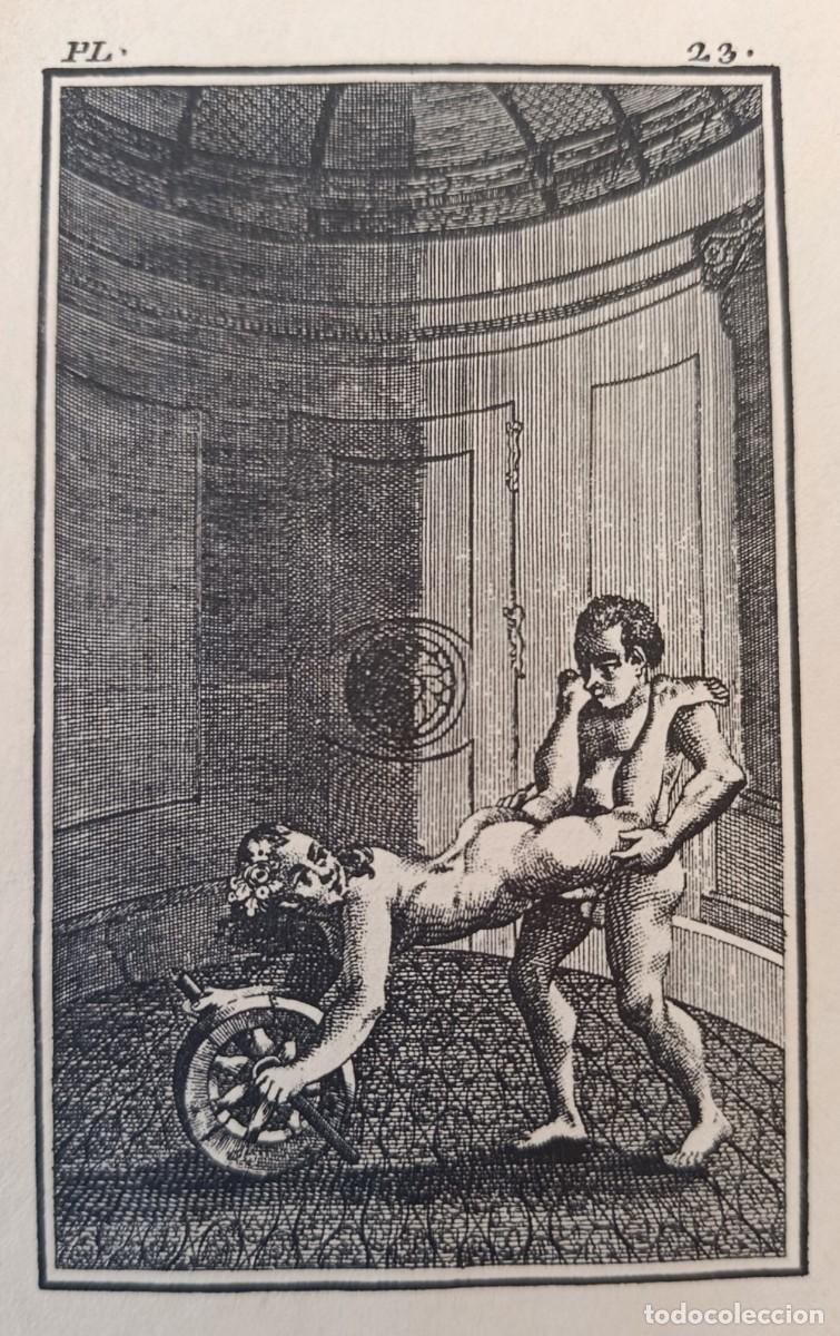 Arte: GRABADO ORIGINAL ER&Oacute;TICO. L'ACADEMIE DES DAMES. NICOL&Aacute;S CHORIER. 1770. PLANCHA 23