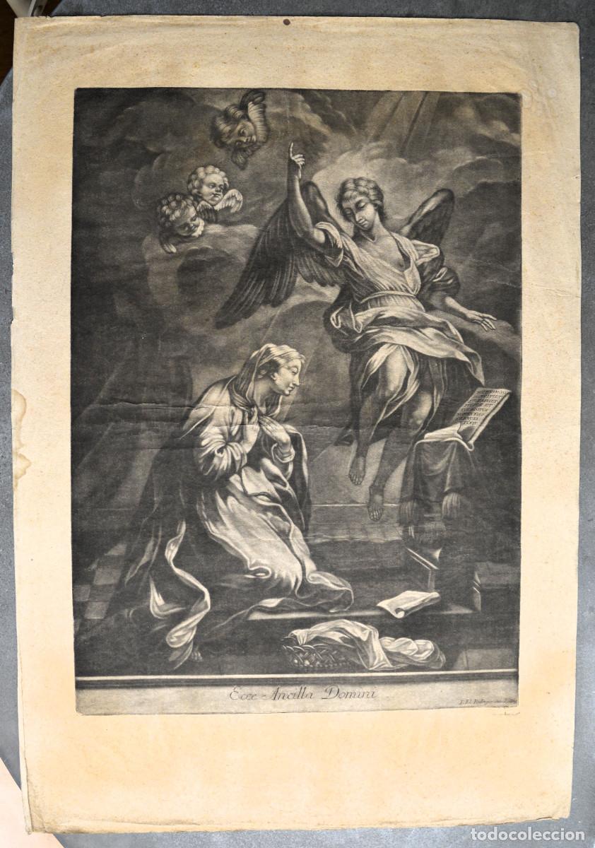 Arte: Ecce Ancilla Domini. Jean Elie Ridinger. La Anunciaci&oacute;n. La Inmaculada Concepci&oacute;n.