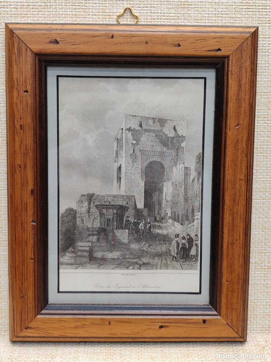 Arte: Puerta de la Justicia en La Alhambra. Lemaitre. L&acute;Univers Pittoresque. Espagne. 1844. Cuadro.