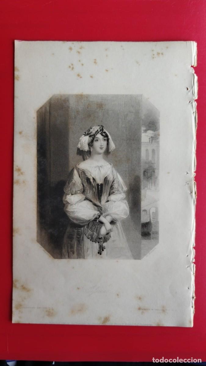 Arte: JESSICA.-GRABADO.-GALERIA DE MUJERES.-PRECIOSO GRABADO AL ACERO.-A&Ntilde;O 1839.