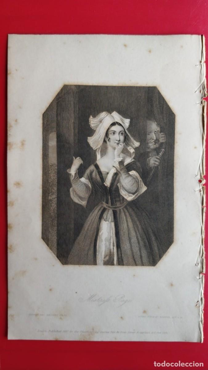 Arte: SE&Ntilde;ORA PAGE.-MADAME PAGE.-GRABADO.-GALERIA DE MUJERES.-PRECIOSO GRABADO AL ACERO.-A&Ntilde;O 1839.