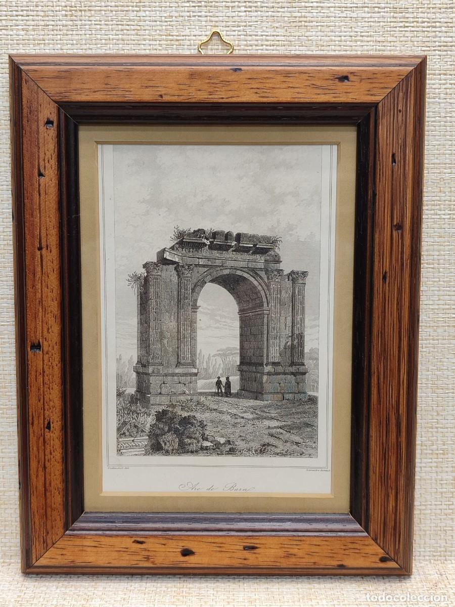Arte: Arco de Bara en Tarragona. Lemaitre. L&acute;Univers Pittoresque. Espagne. 1844. Cuadro.