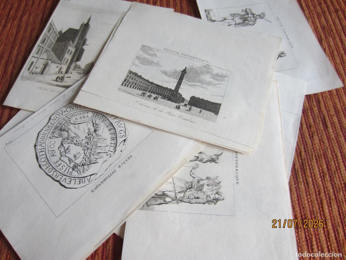 Arte: 1838- FRANCIA. 19 GRABADOS. ORIGINALES. FRANCE PITTORESQUE. LOTE-2