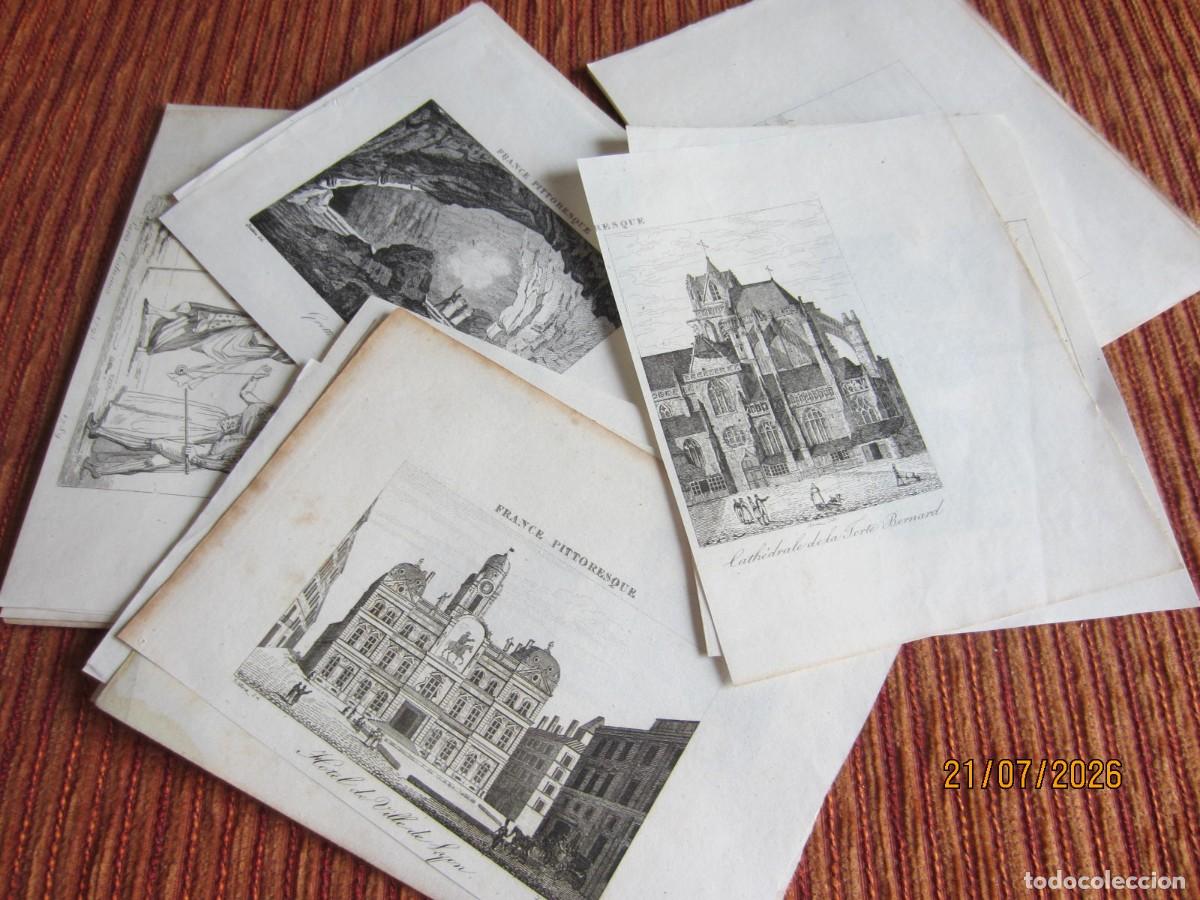 Arte: 1838- FRANCIA. 19 GRABADOS. ORIGINALES. FRANCE PITTORESQUE. LOTE-3