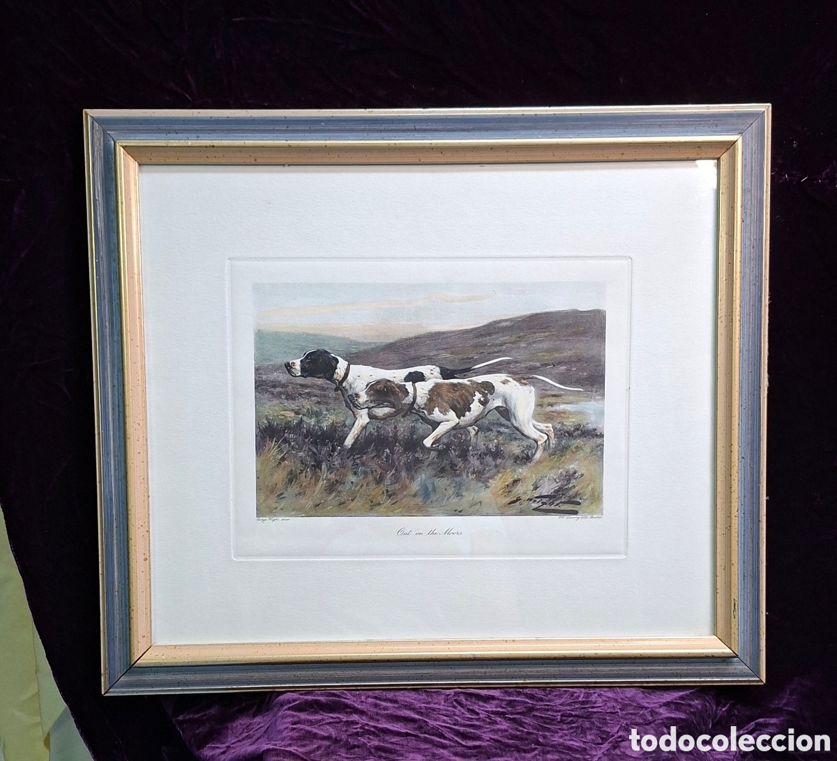 Arte: Grabado cl&aacute;sico &ldquo;Out on the Moors&rdquo;