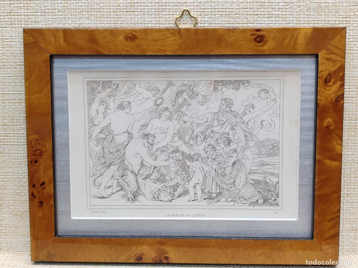 Arte: La Paz y la Guerra de Rubens. Musee de peinture et de sculpture. Reveil. 1828. cuadro