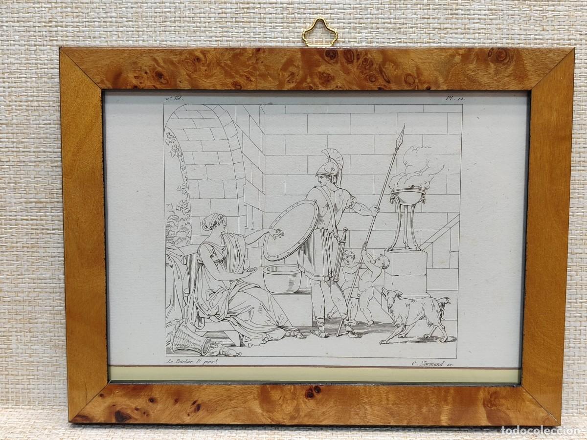 Arte: El joven espartano. Francois le Barbier. Annales du musee 1807, Tomo XI. Cuadro. Mitologia.