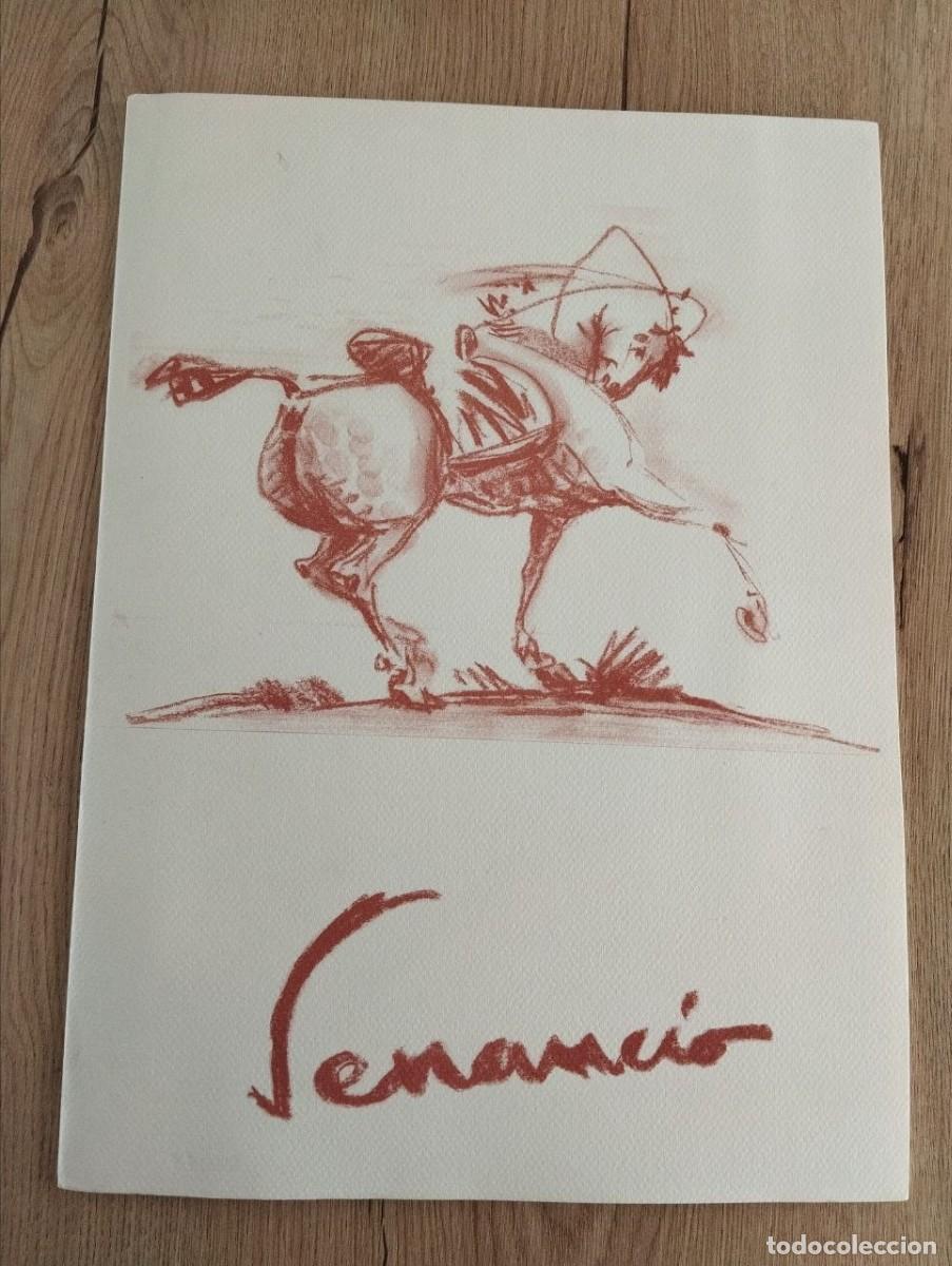 Arte: Carpeta de cuatro dibujos elaborados por Venancio Blanco en 1996