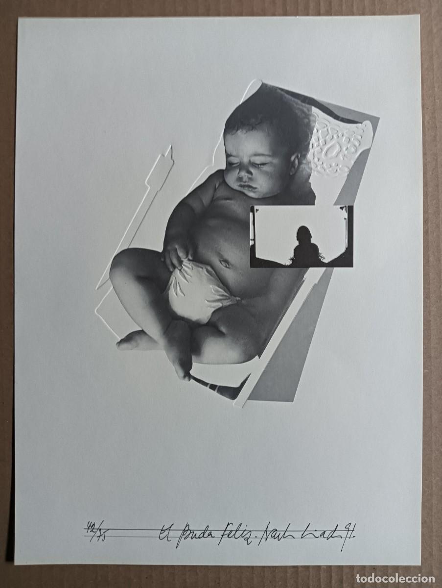 Arte: Nacho Criado Barranco (Ja&eacute;n 1943&ndash;2010) gofrado y offset 1991 de 28x38 firma mano, titulada y 42/75.