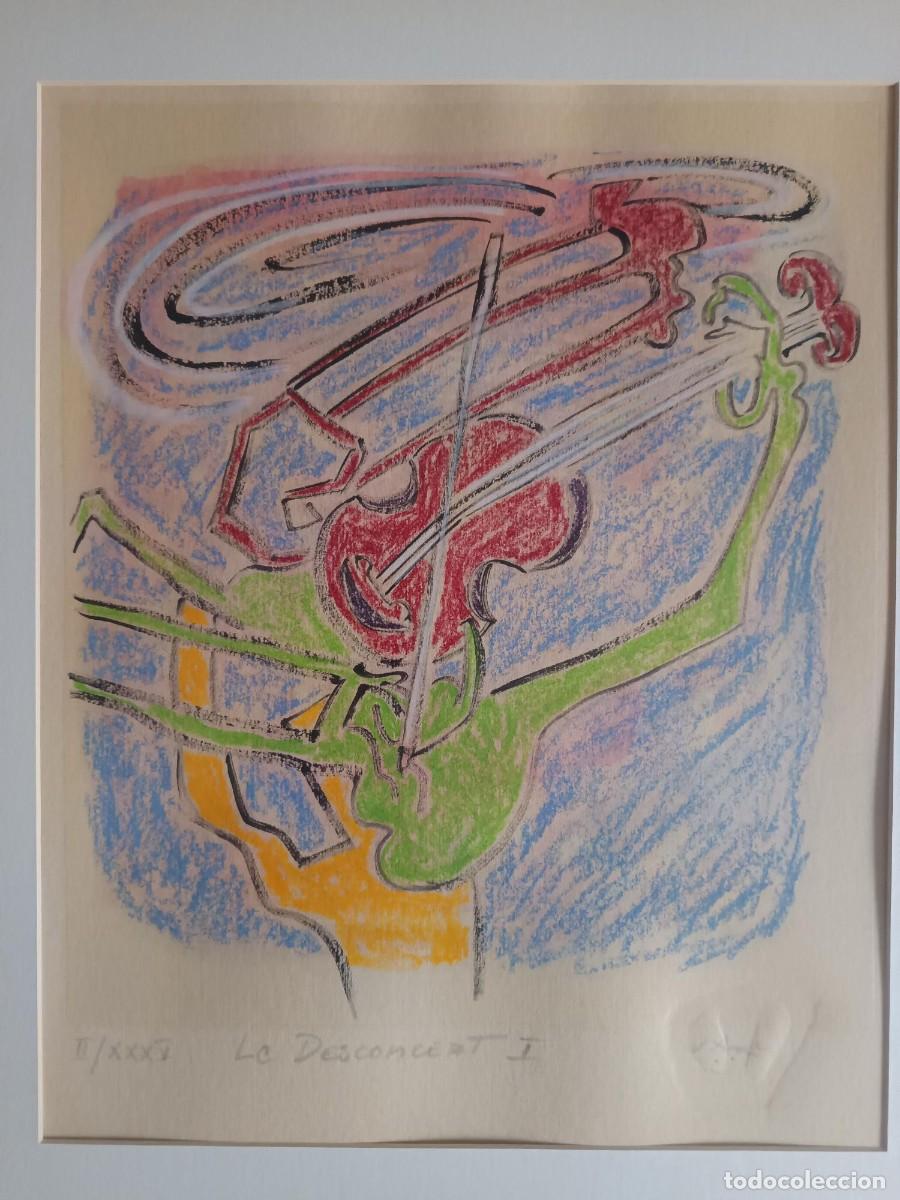 Arte: Roberto Matta. Aguafuerte con iluminaci&oacute;n de aguatinta. Grabado Serie II / XXXV (1979) Firma autor.