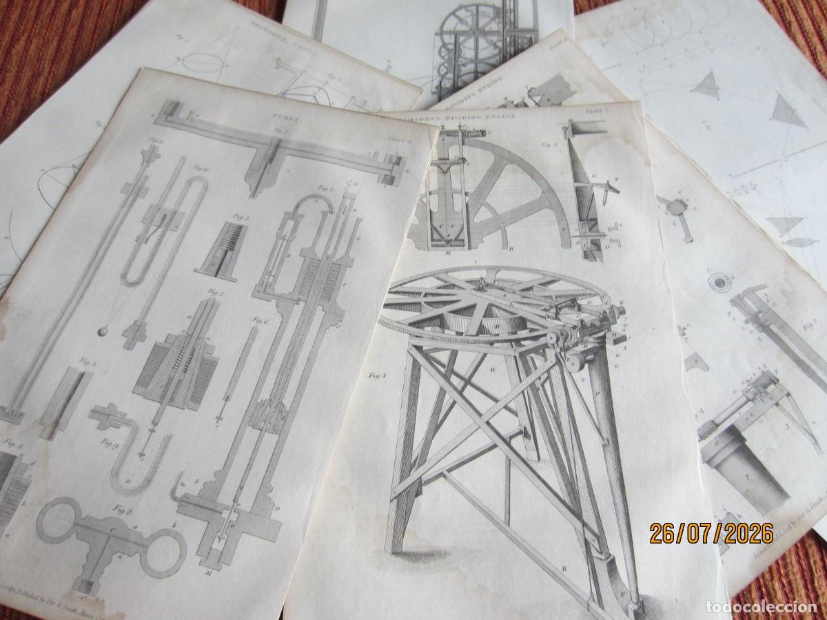 Arte: 1835-16 GRABADOS ORIGINALES DE LA ENCICLOPEDIA BRIT&Aacute;NICA ARTES Y CIENCIAS. LOTE 1
