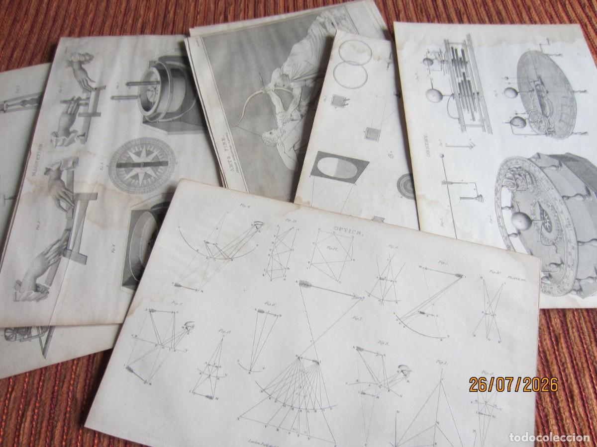 Arte: 1835-16 GRABADOS ORIGINALES DE LA ENCICLOPEDIA BRIT&Aacute;NICA ARTES Y CIENCIAS. LOTE 2