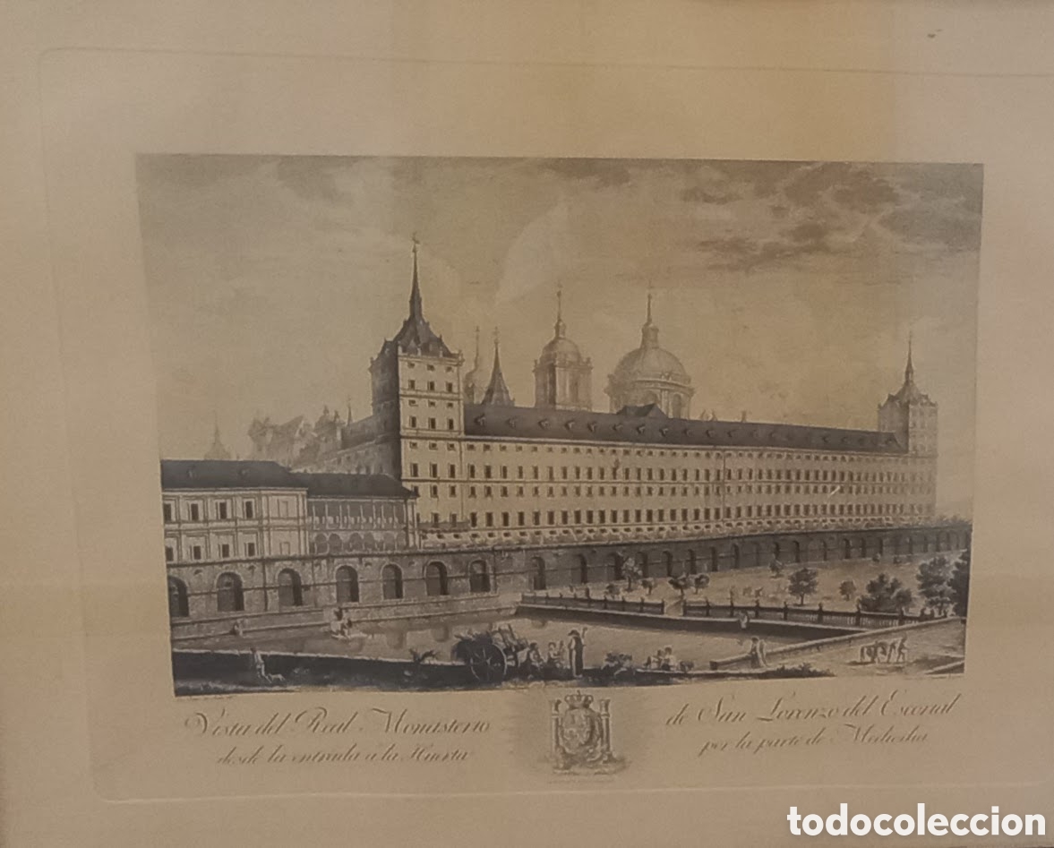Arte: Grabado del Monasterio del Escorial