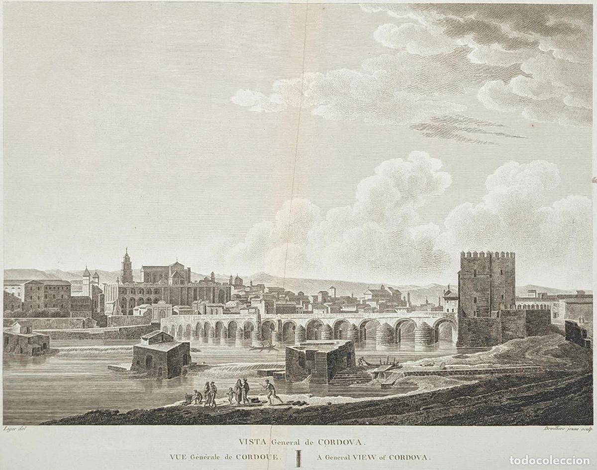 Arte: Vista de C&oacute;rdoba, Andaluc&iacute;a: Vista general de C&oacute;rdoba - Laborde, Alexandre de