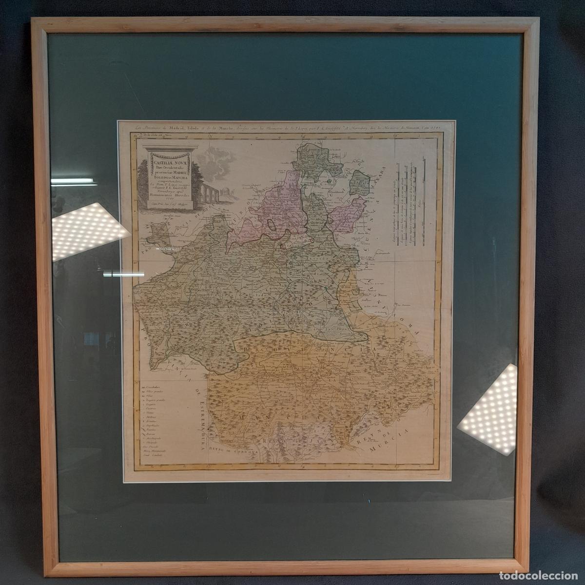 Arte: A-566. GRABADO CASTILIAE NOVAE PARS OCCIDENTALIS PROVINCIAS MADRIT, TOLEDO ET MANCHA. 1781.