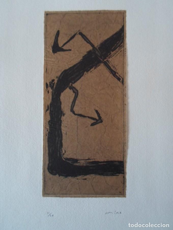 Arte: Victor Mira (Zaragoza 49-Alemania 2003) grab Africa 1990 de 30x37 en 50x69 firma y 11/25 Bur&oacute;cratas