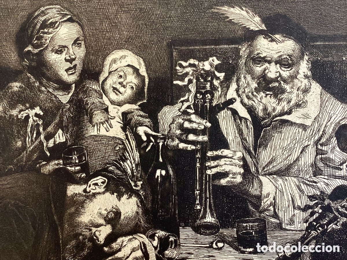 Arte: Grabado original Louis Charbone - Foto 3