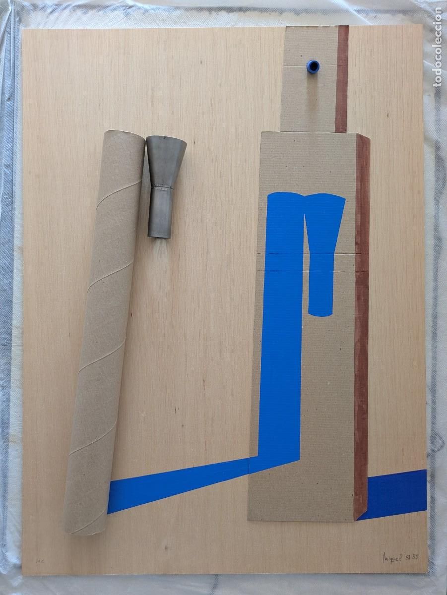 Arte: Multiple Collage Miquel Navarro - A.L. Barcelona 1988 (On Wood)