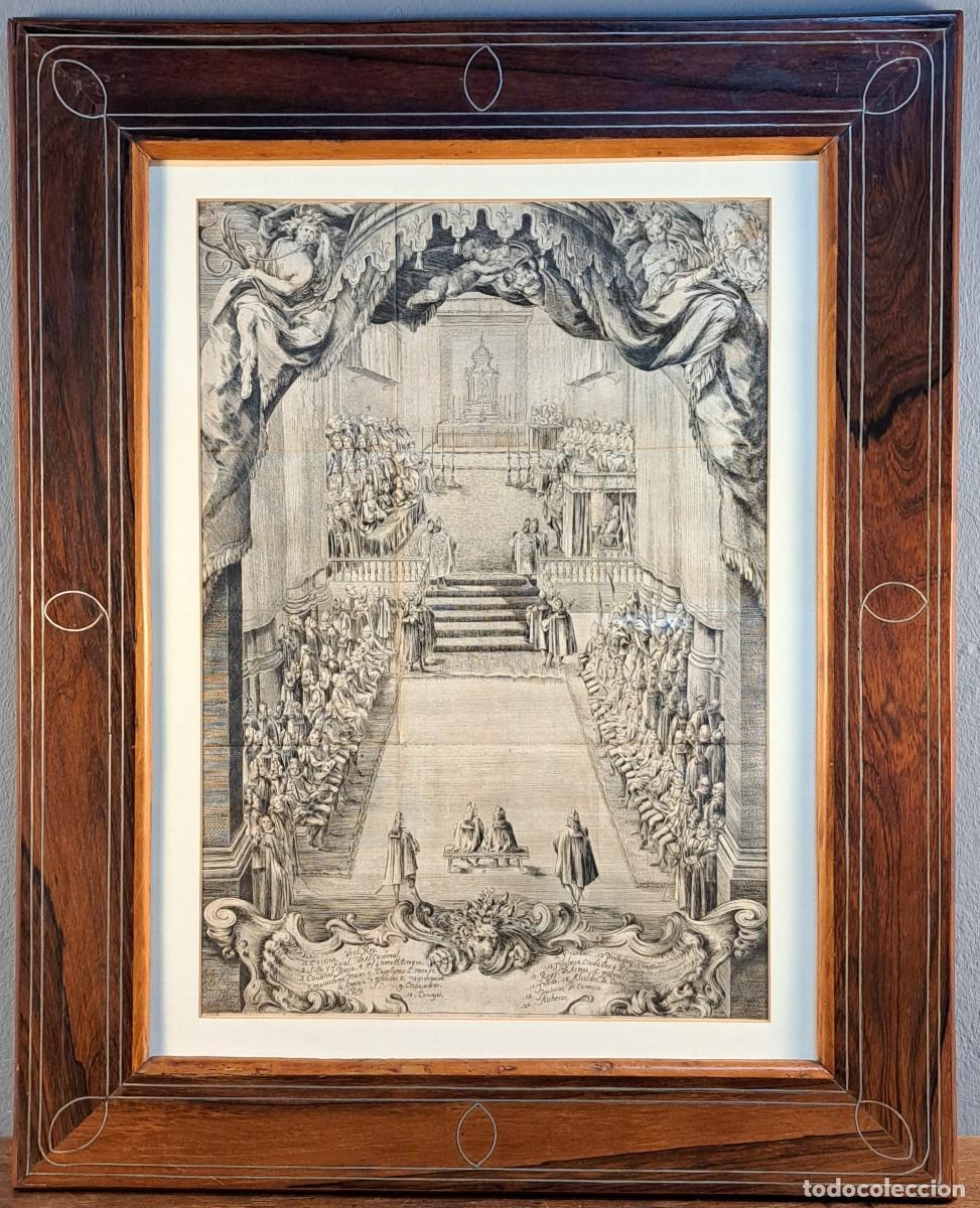 Arte: Grabado &ldquo;Ceremonia Real&rdquo; &ndash; Mart&iacute;n Engelbrecht &ndash; Augsburgo, siglo XVIII