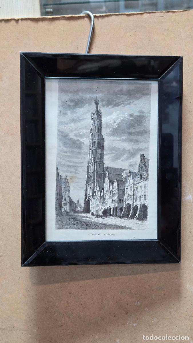 Arte: cuadro con grabado catedral