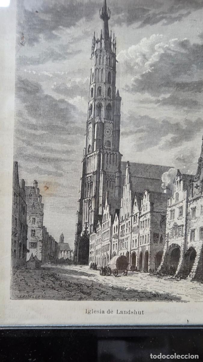 Arte: cuadro con grabado catedral - Foto 2