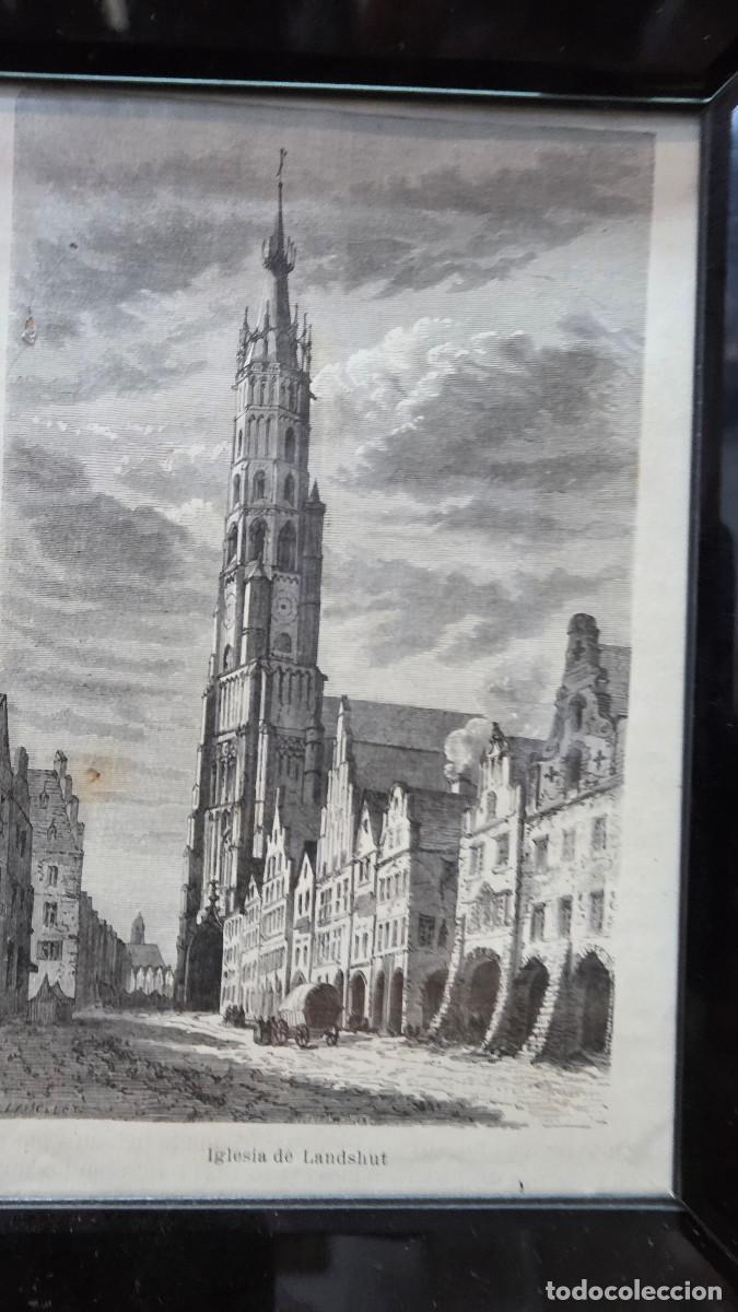 Arte: cuadro con grabado catedral - Foto 3