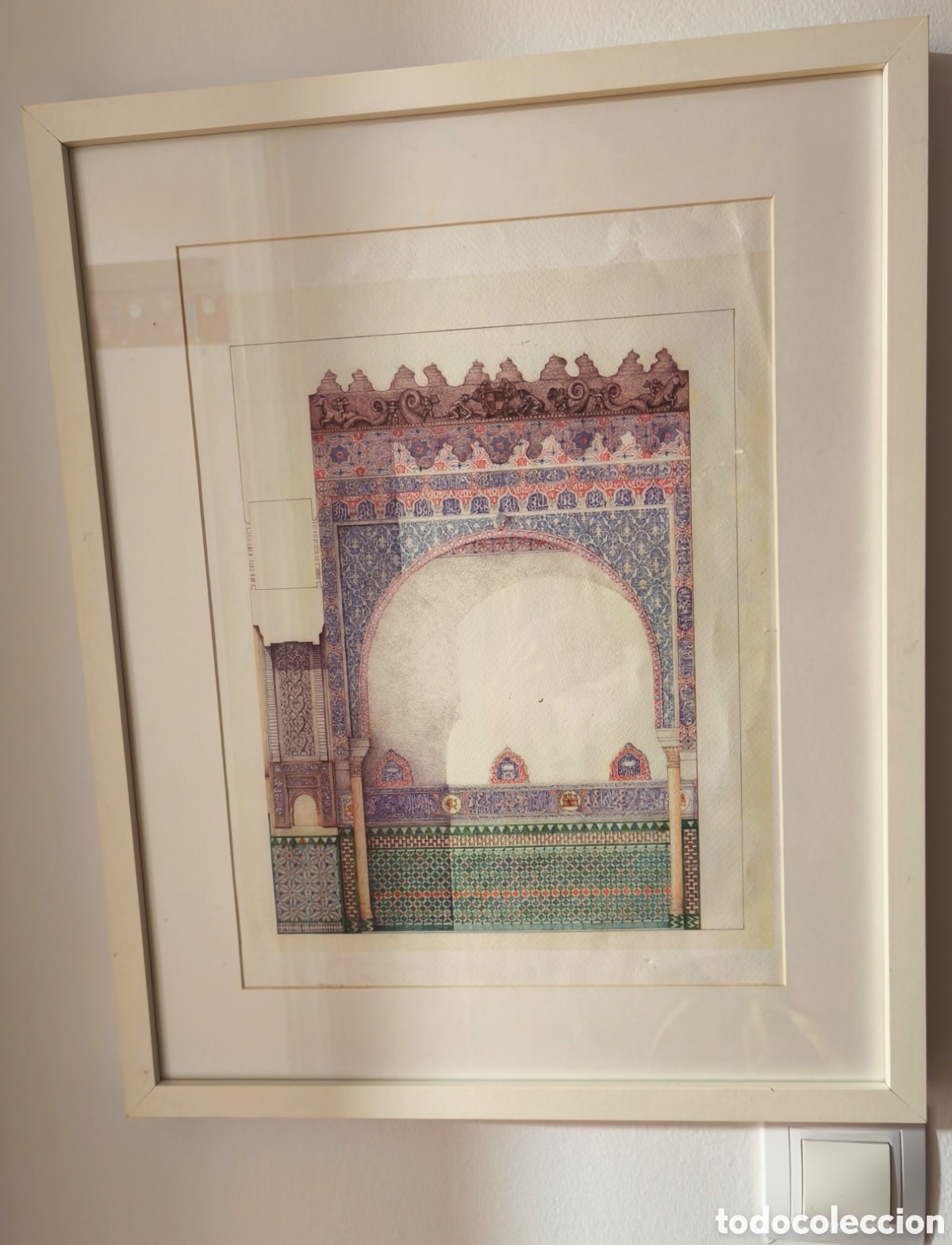 Arte: GRABADO ENMARCADO DEL ALC&Aacute;ZAR DE SEVILLA