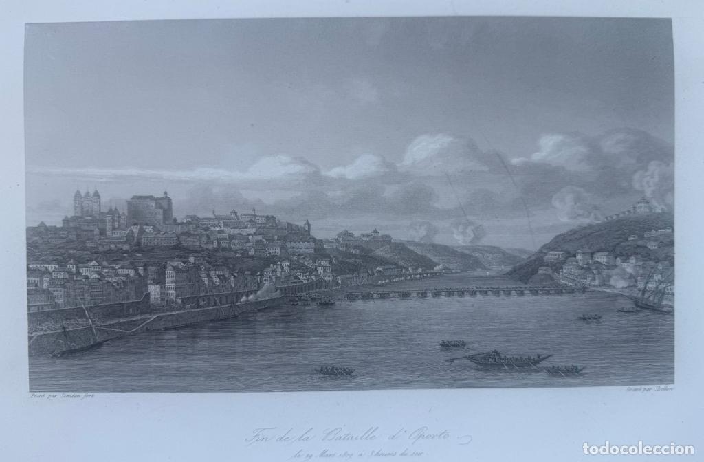 Arte: Vista hist&oacute;rica de Oporto en 1809 ( Portugal), circa 1839. Gavard/Janin/Fort/Skelton