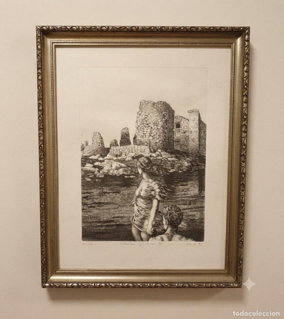 Art: Ruina y olvido X. Antonio Zarco. Aguafuerte numerado y firmado