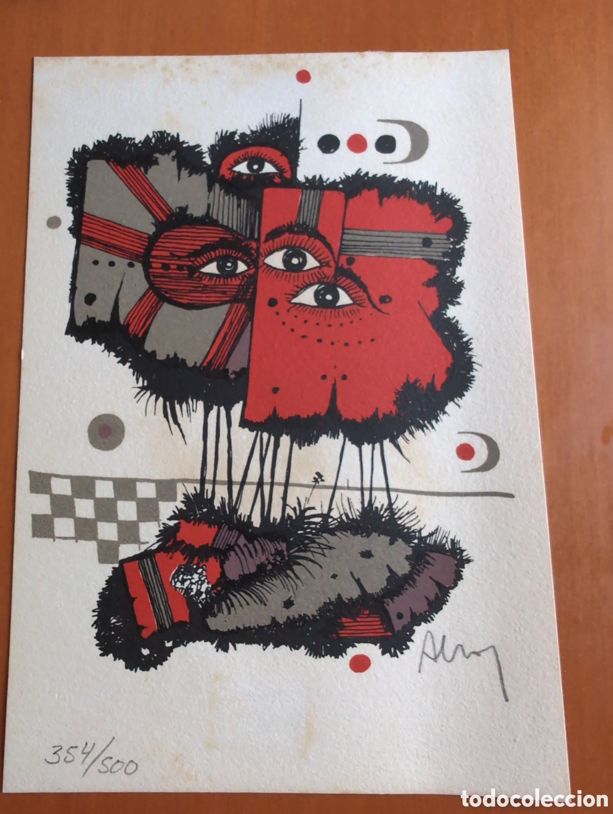 Arte: E. Alcoy litografia firmada