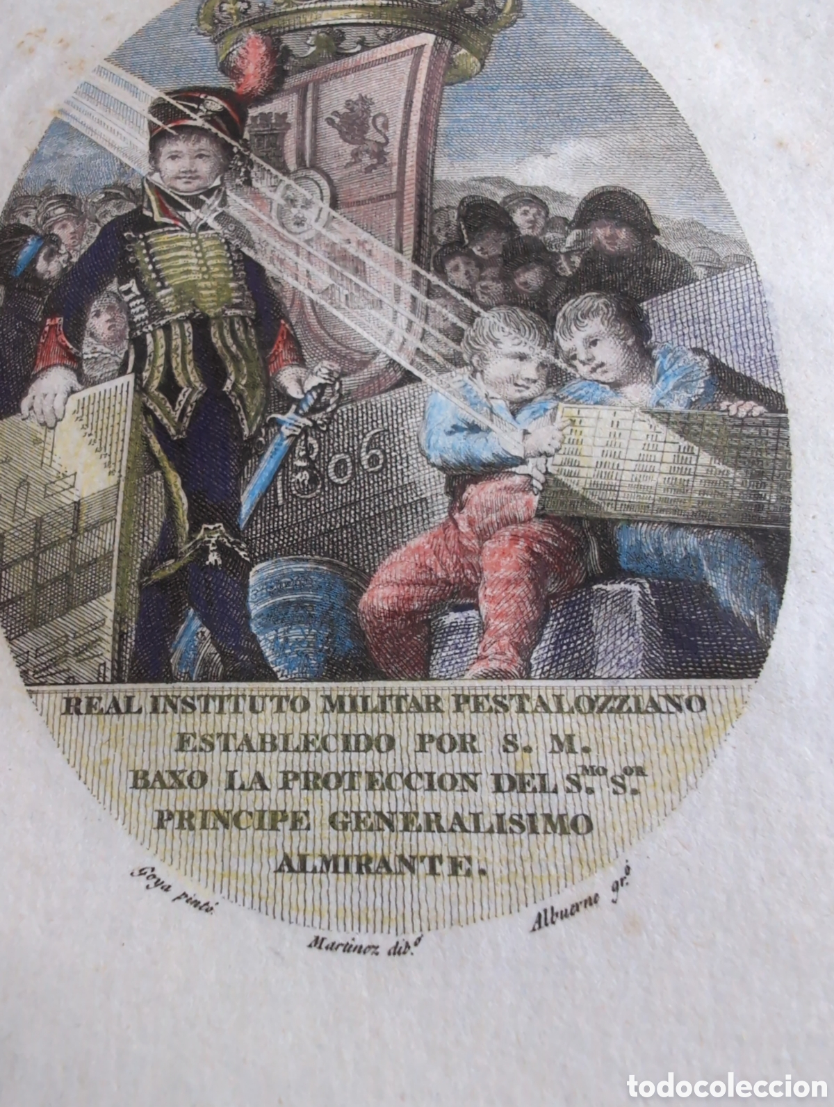 Arte: Grabado antiguo a color - Foto 3