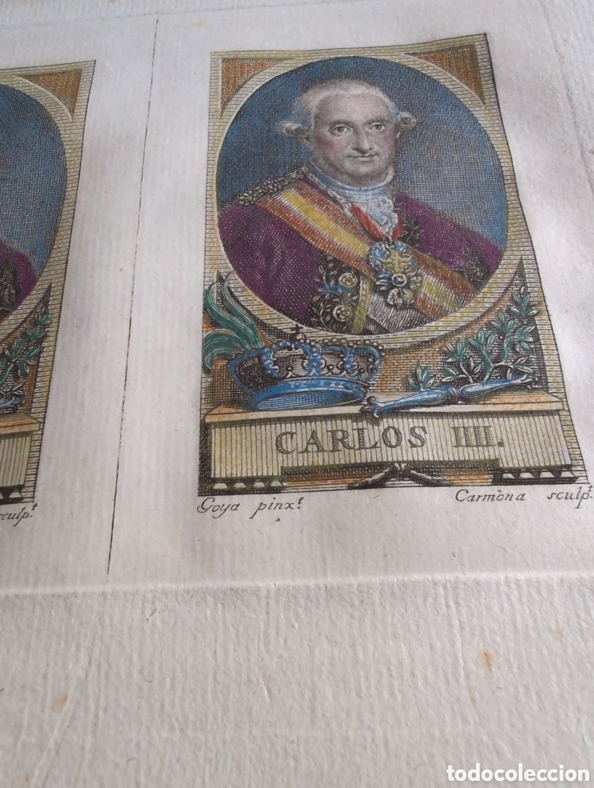 Arte: Grabado antiguo a color - Foto 3