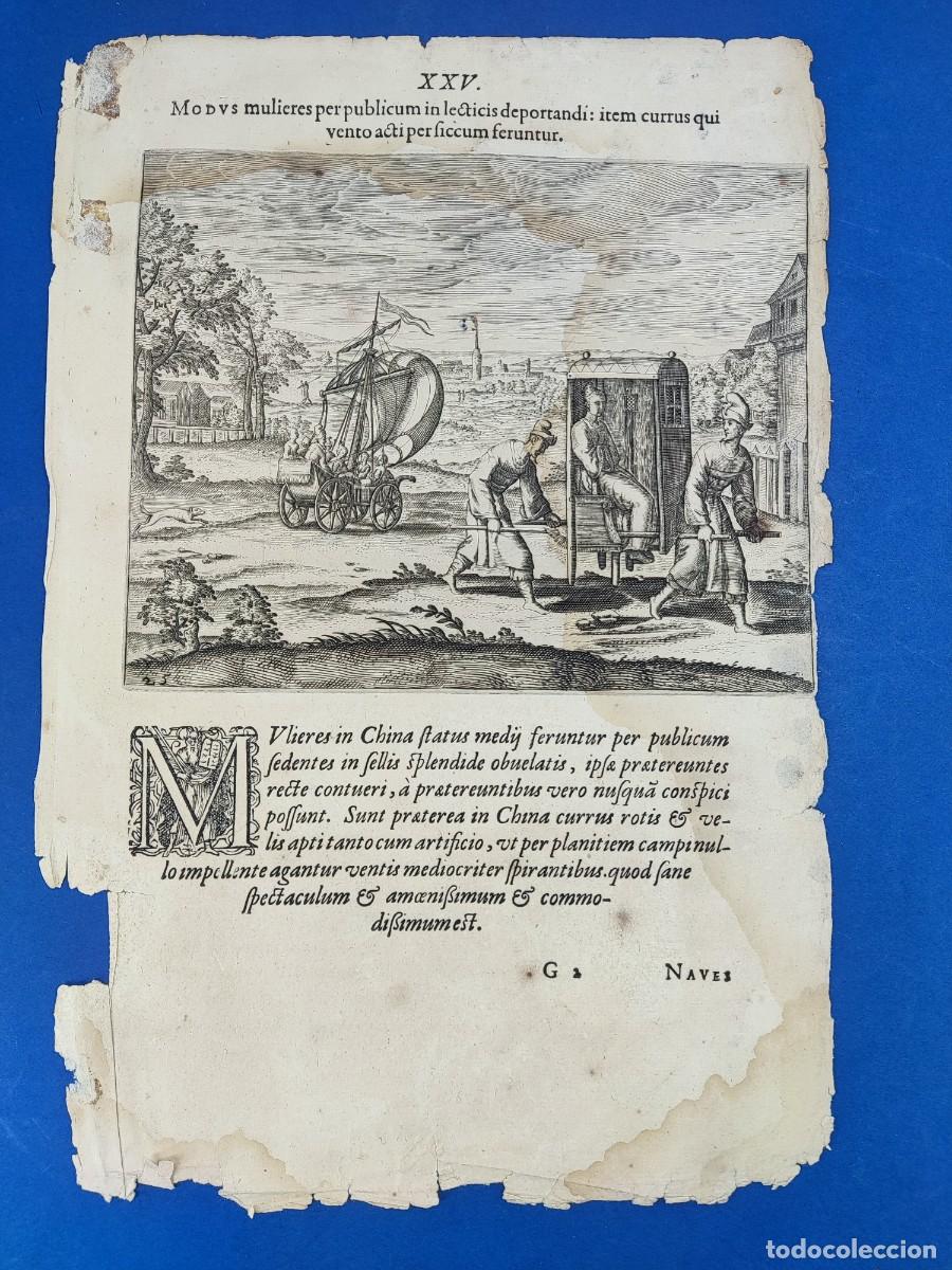 Arte: GRABADO THEODOR DE BRY / 1601. ASIA (ORIGINAL)