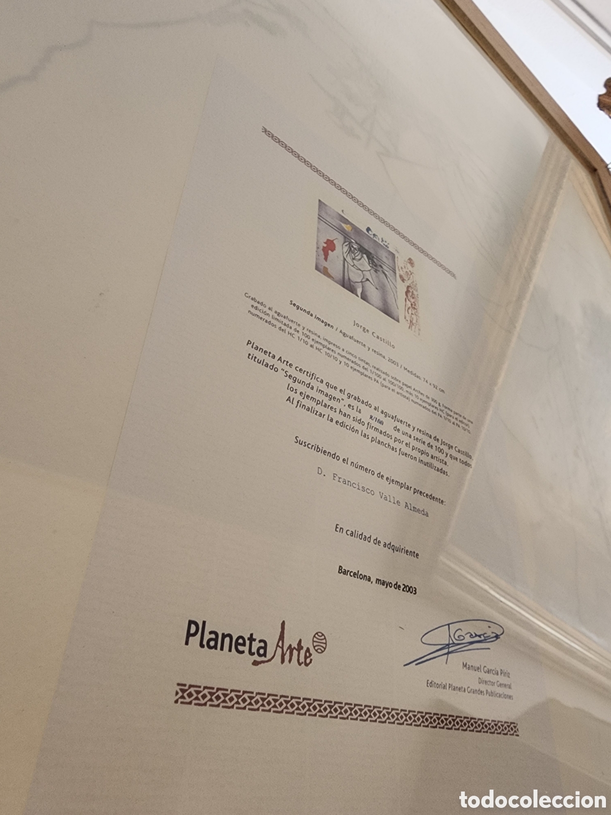 Arte: Grabado Jorge Castillo certificado - Foto 4