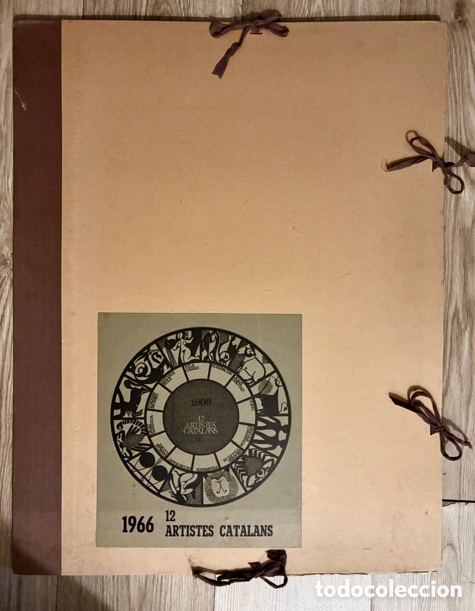 Arte: Suite Completa Calendario 1966 12 Artistas Catalanes N&deg; 155 Grabados Originales Firmados Mano