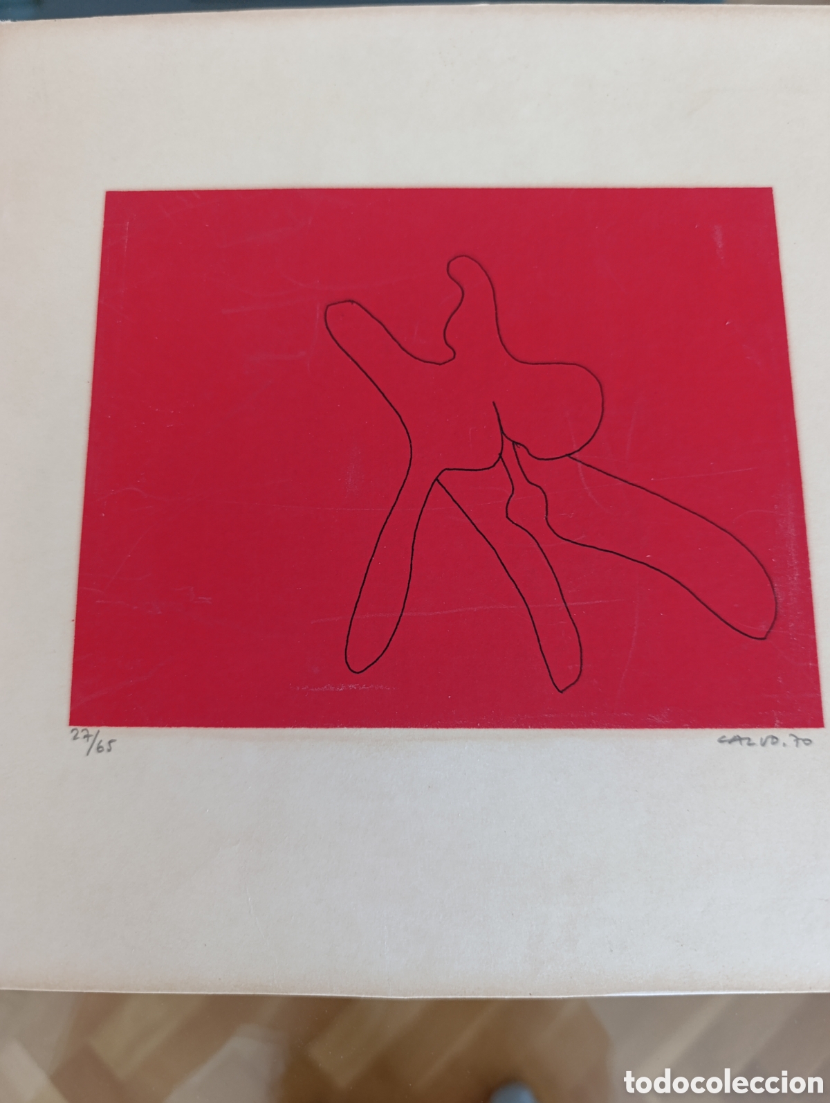 Arte: T&iacute;tulo del anuncio: Serigraf&iacute;a Original de Manuel Calvo - Serie &iquest;Persona, animal o cosa? (1970) - Nu