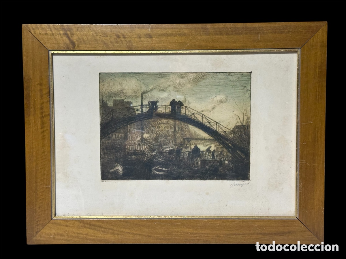 Arte: Grabado Joaqu&iacute;n Sunyer i de Mir&oacute; 1900