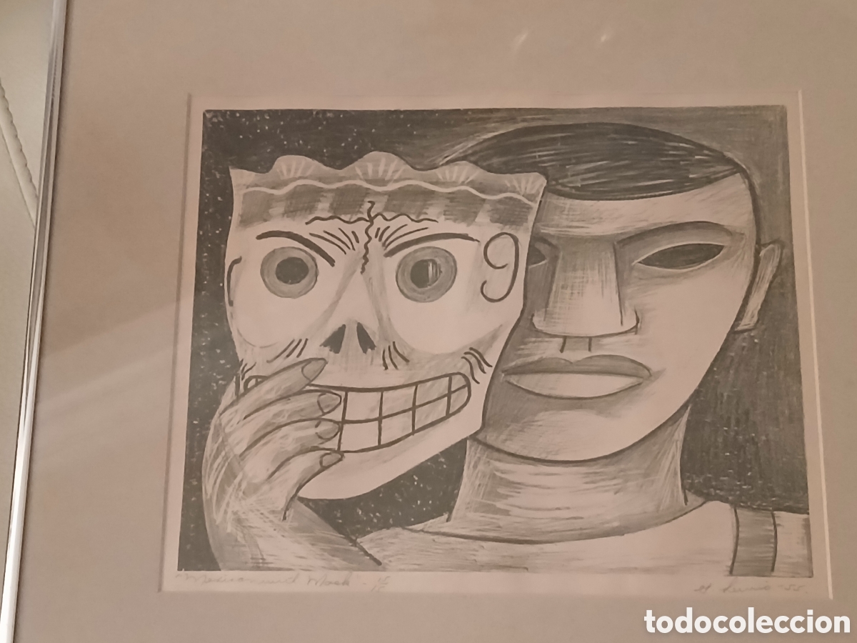 Arte: Mexican Wild Mask. Jos&eacute; Lu&iacute;s Cuevas '55. Edici&oacute;n limitada 15/15