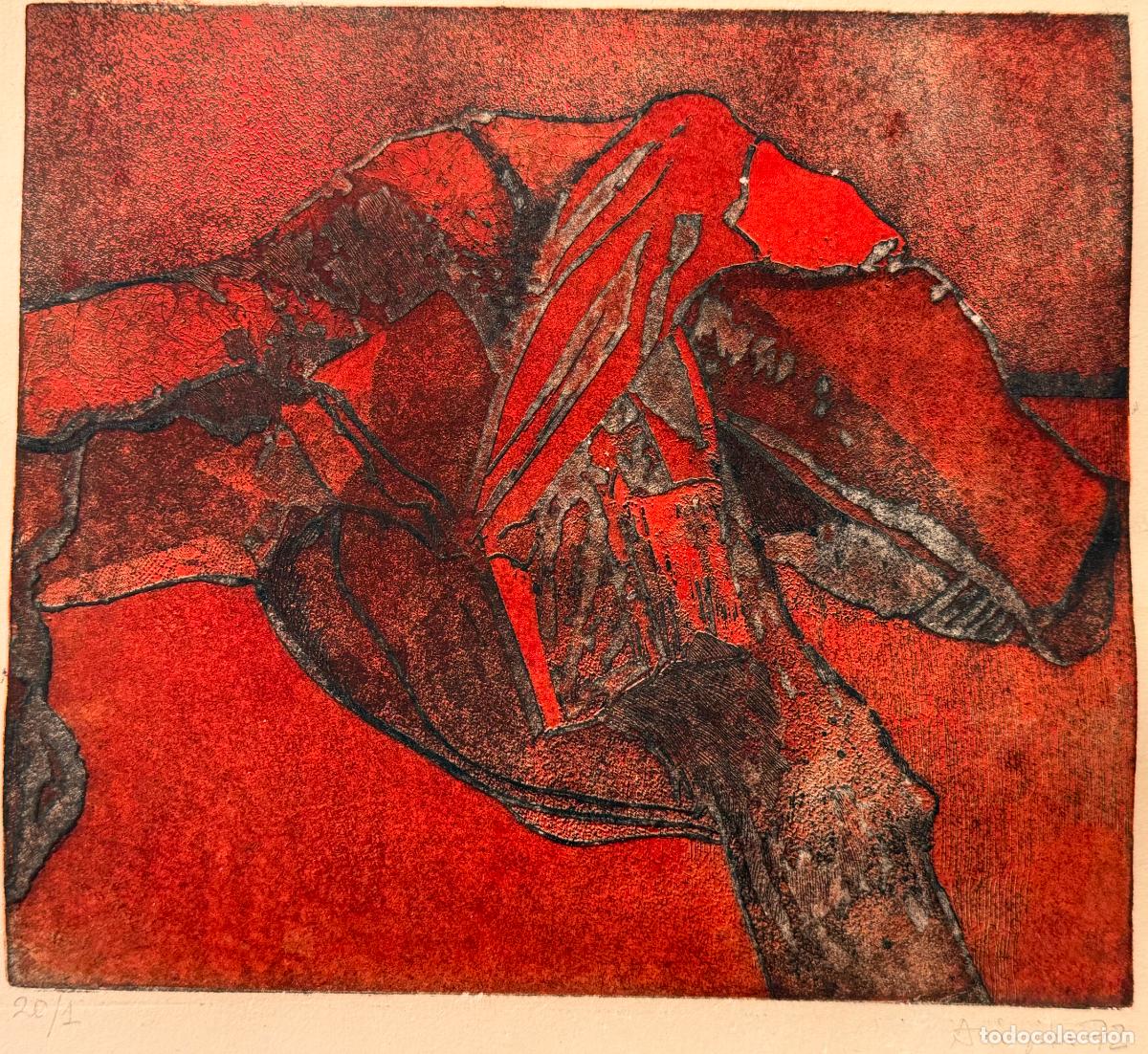 Arte: Eduardo L&oacute;pez Arigita , Madrid , grabado del a&ntilde;o 1972